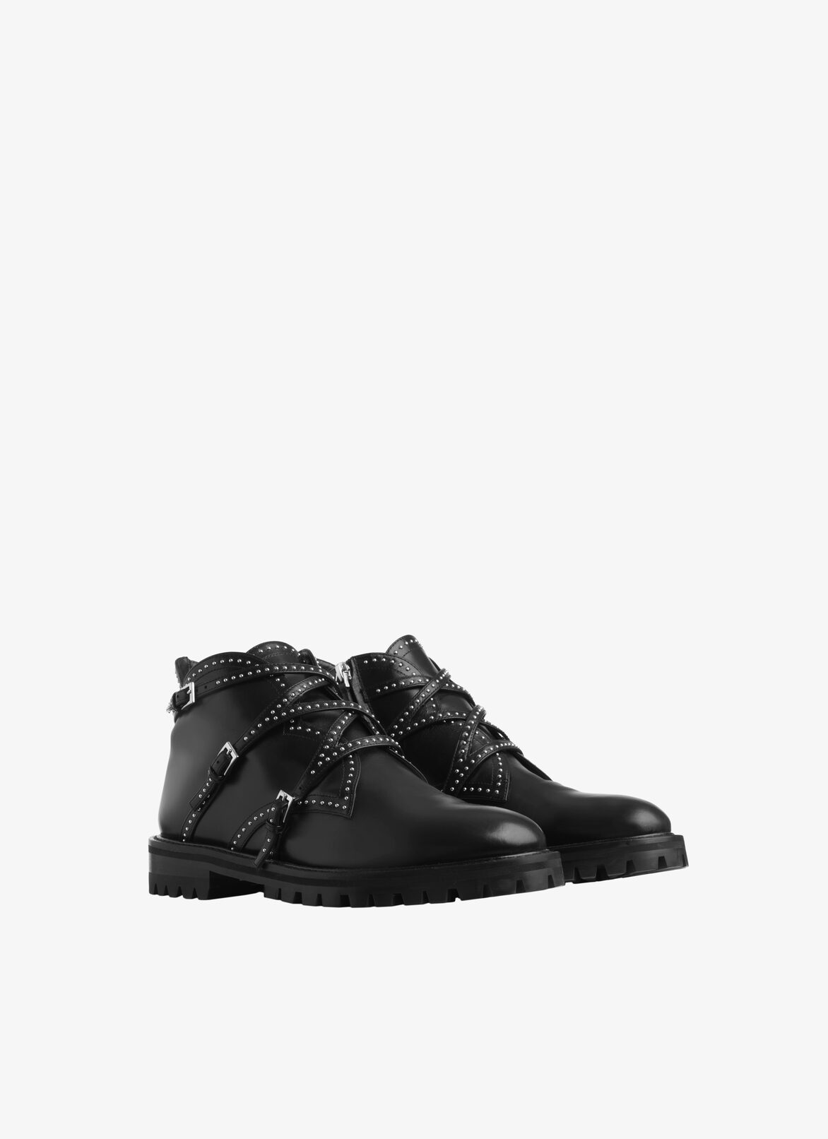 BOOTS VEAU2 LACET CLOU BLACK ALAÏA BLACK  BOOTS VEAU2 LACET CLOU BLACK